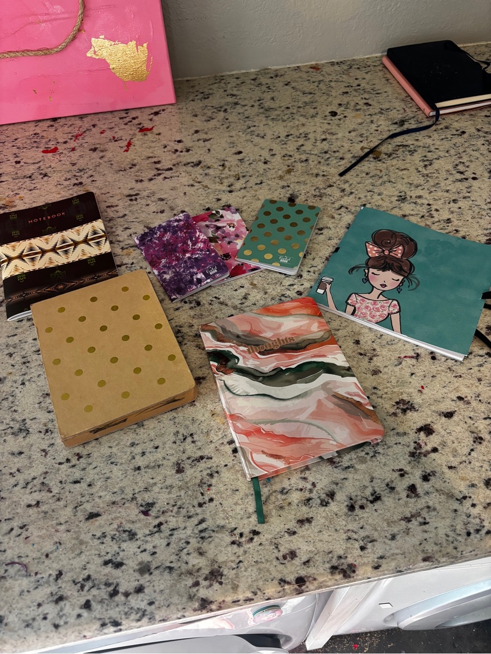 Assorted Pink and Teal Decorative Notebooks - Multi-Pack